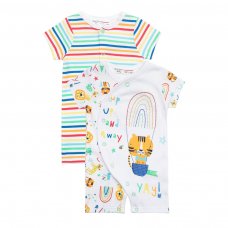 Smiling 11B: 2 Pack Rompers (0-12 Months)